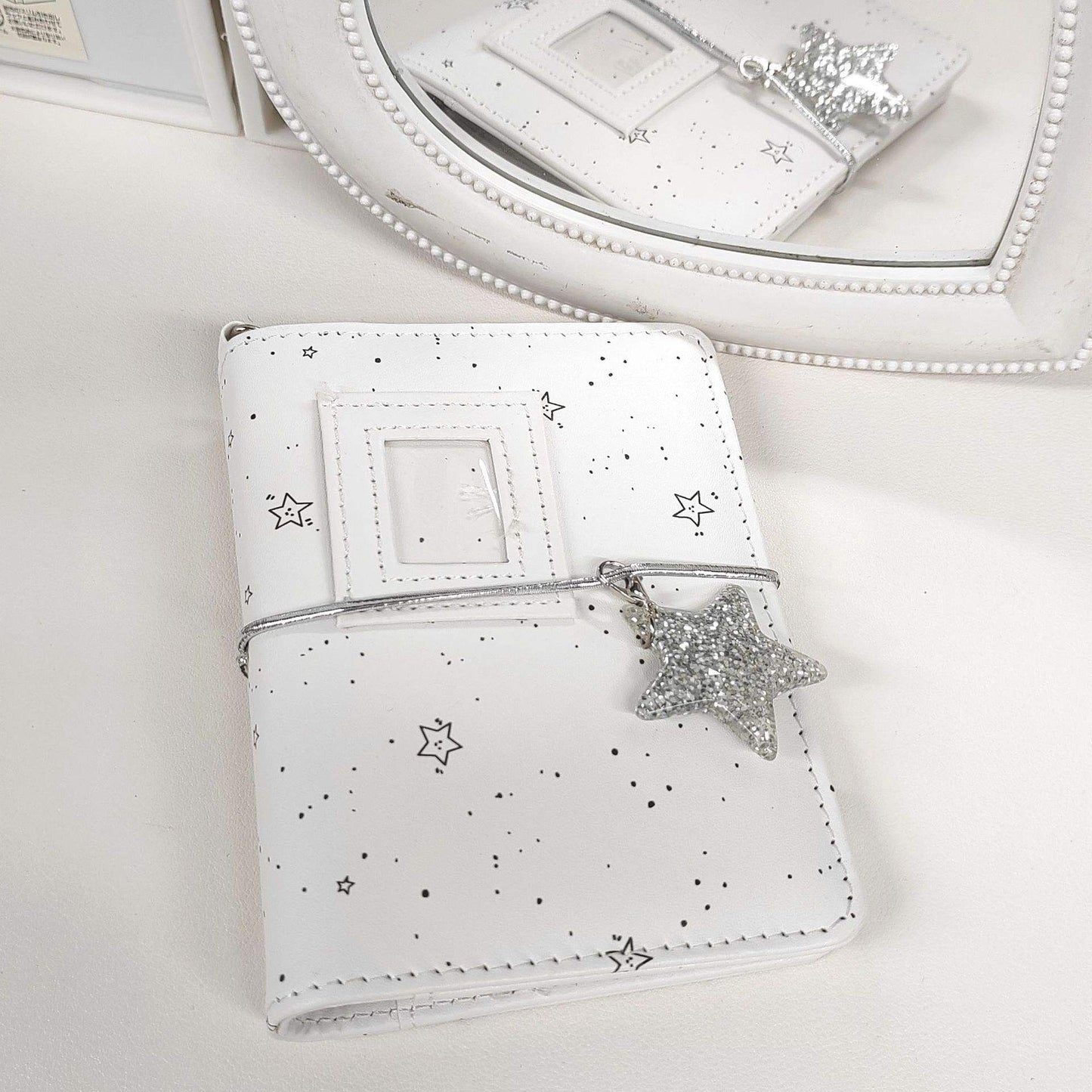 1 Pc White Star M5 Planner notebook perfect for daily journaling