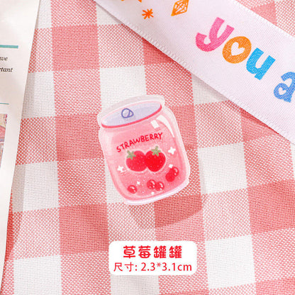 1 Pc Creative Cartoon Drink Bottle-Shaped Cute Clip
