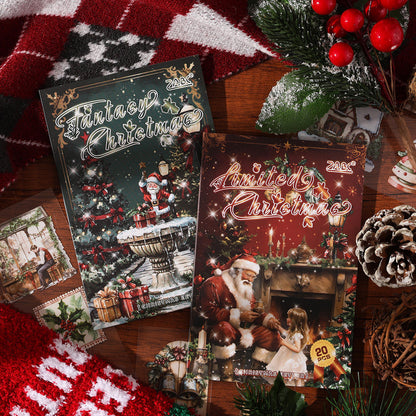 20 Sheets Christmas Letter Creative PET Sticker Book