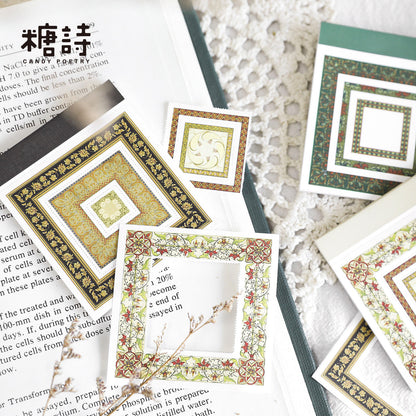 30 Sheets Retro Border Wonderful Story of Flowers Series Decoration Material