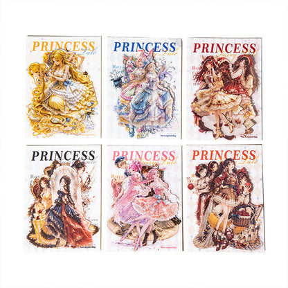 12 Pcs Princess and Fairy Tale Series Character-themed Character Stickers