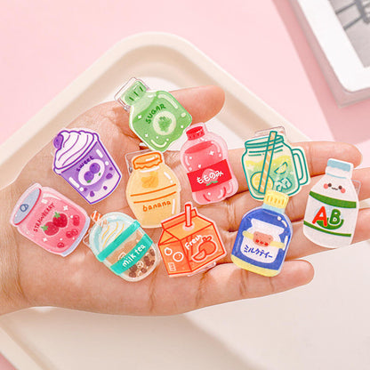 1 Pc Creative Cartoon Drink Bottle-Shaped Cute Clip