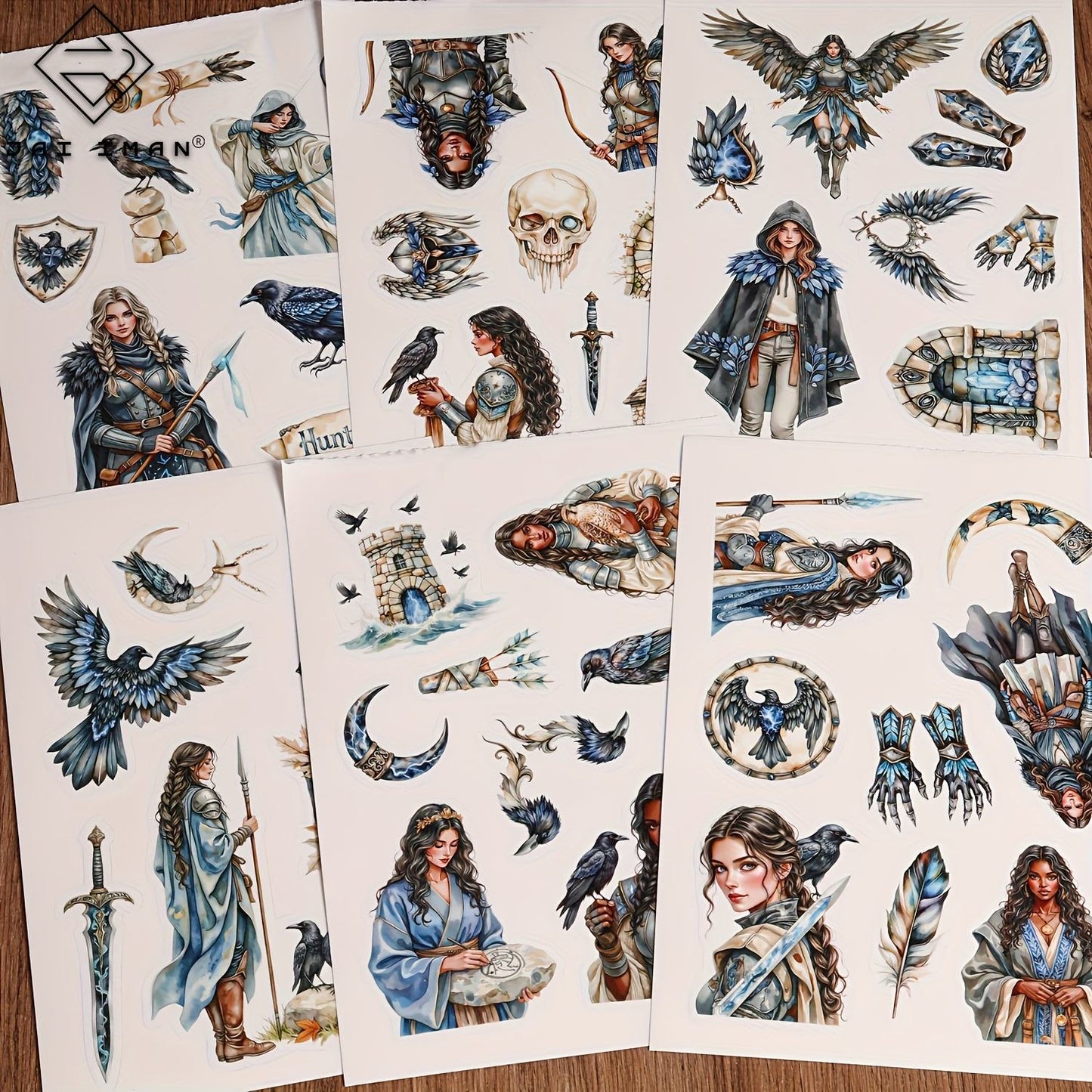 20 sheets Storm Hunter Dragon Sticker Book