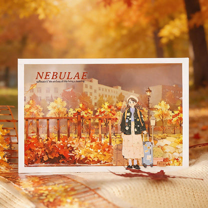 1 Roll Maple-Lined Path Series Autumn Scenery Landscape Tape