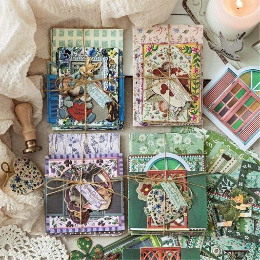 45 Pcs Garden Post Office Series Vintage Country-Style Material Pack