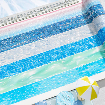 1 roll of Sparkling Shimmering Waves series ripple decorative tape