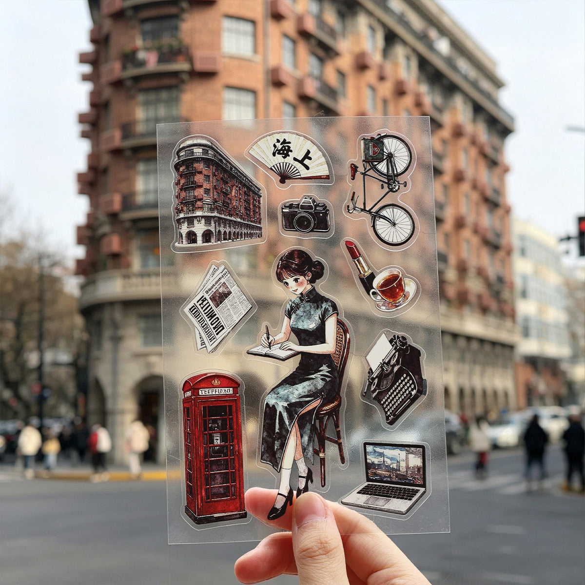 6 Sheets Travel Journal Series Journaling Stickers