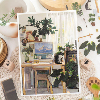 3 Sheets Window Scenery Series Scrapbooking Stickers