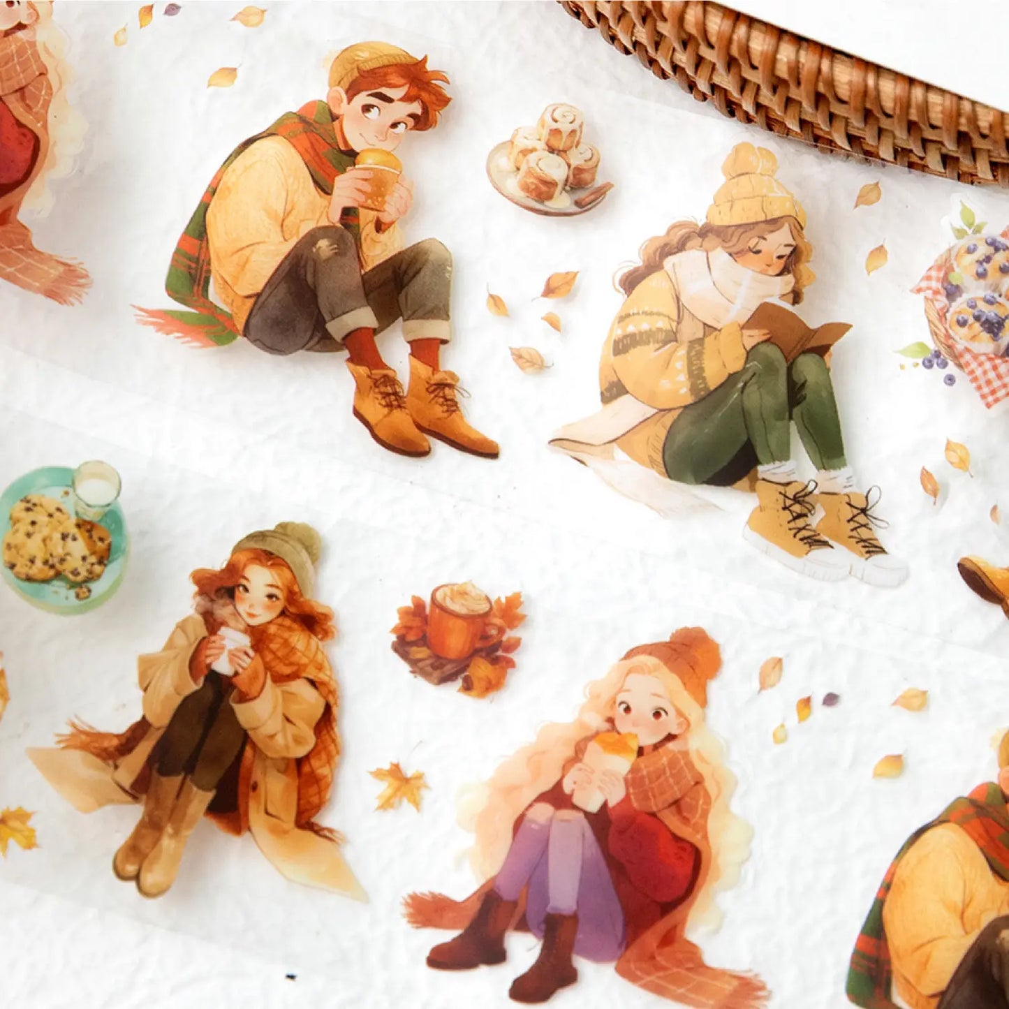 2M Roll In the fall series Autumn Elf Prayer Character Pet Tape for scrapbooking