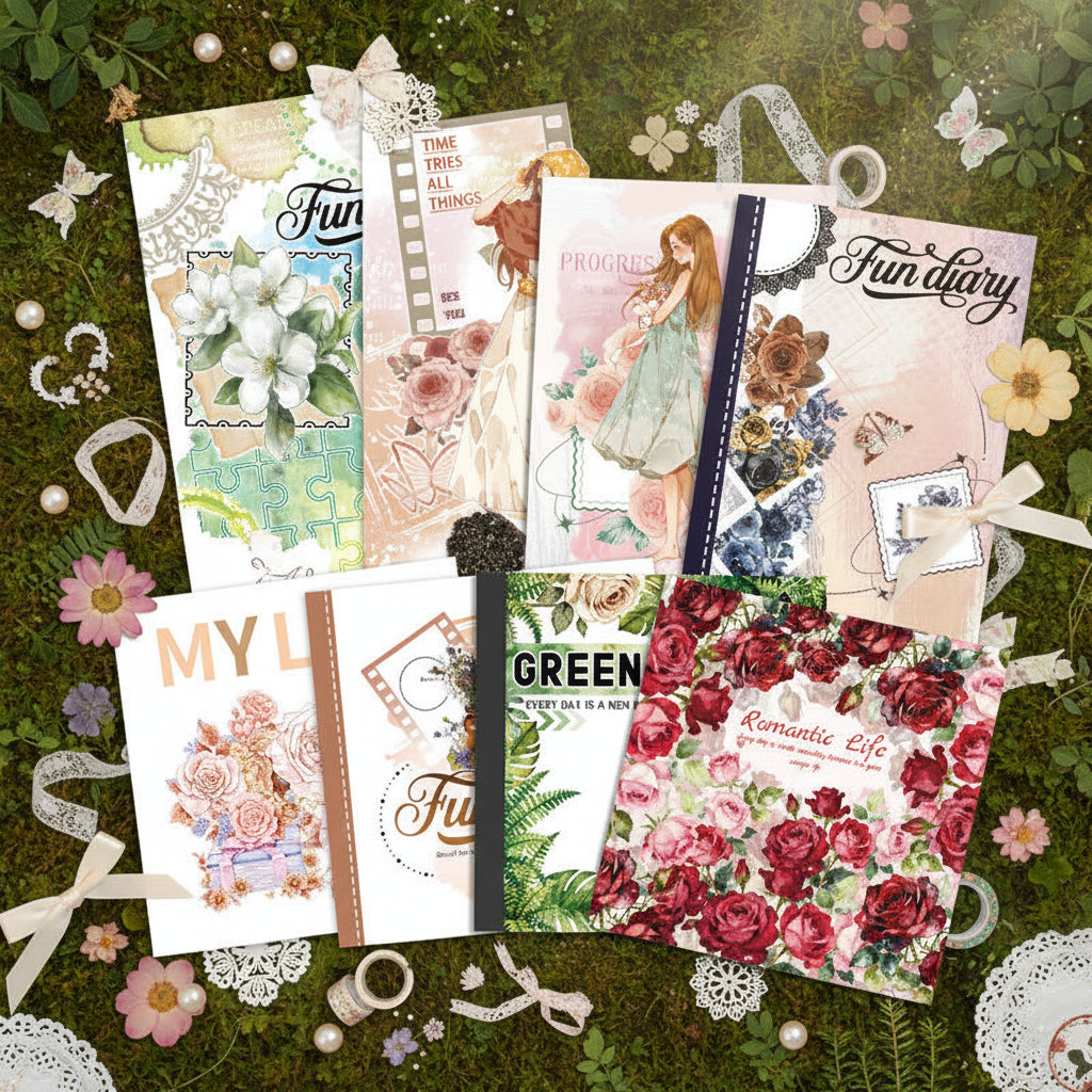1 Pc Instagram-style notebook with irregular pages for journaling