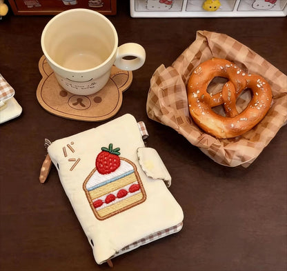 1 Pc M5 Strawberry Cake Cloth Notebook Super Cute Journal
