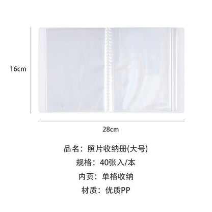 40-Pocket Storage Album with Pocket inserts for Stickers, Cards, Photos