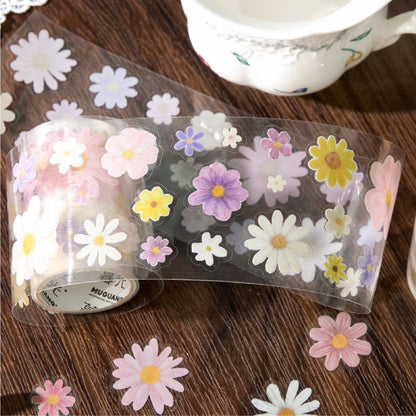 1 roll special oil die-cutting daisy small fresh floral Tape