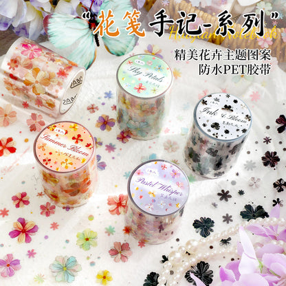 1 Roll Patel Whisper Die-Cut Flower Decorative Journal Tape