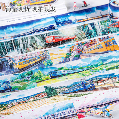 2M Roll Train on the Road Series Train Theme Washi Tape