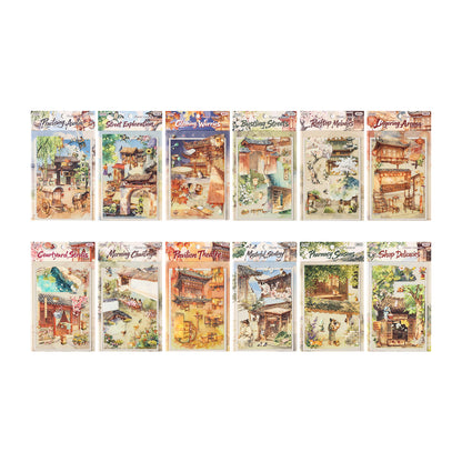 3 Sheets Pack Nine Crossroads Scenery Stickers 3D Stickers