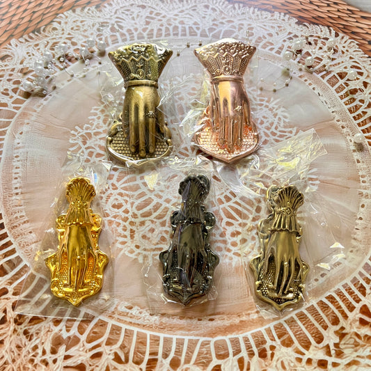 1 Pc Noblewoman's Hand Vintage Handbook Metal Clip