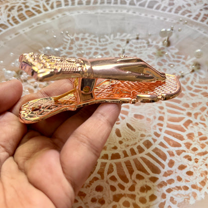 1 Pc Noblewoman's Hand Vintage Handbook Metal Clip