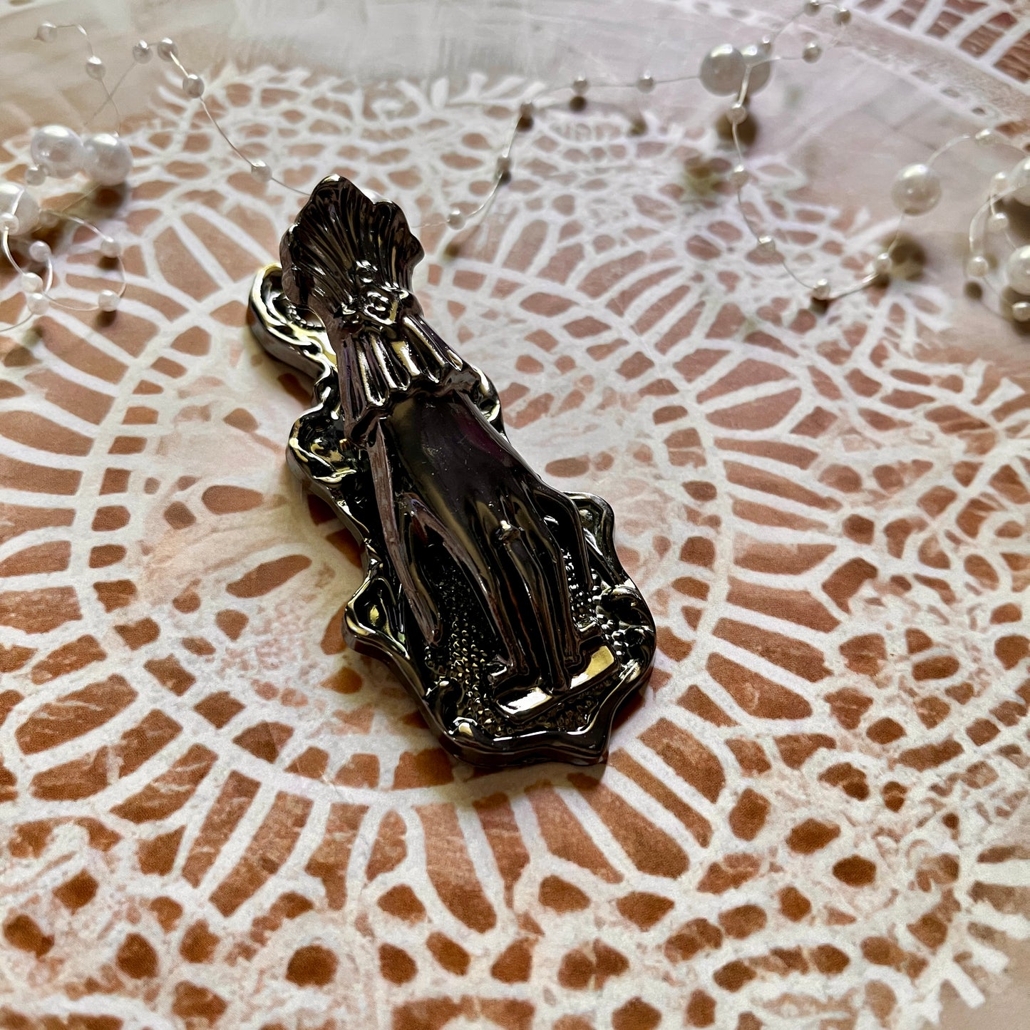 1 Pc Noblewoman's Hand Vintage Handbook Metal Clip
