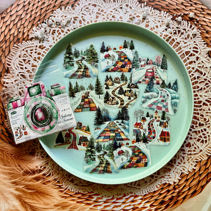 20 Pcs Patchwork Seasons Series Collage Decorative Landscaping stickers