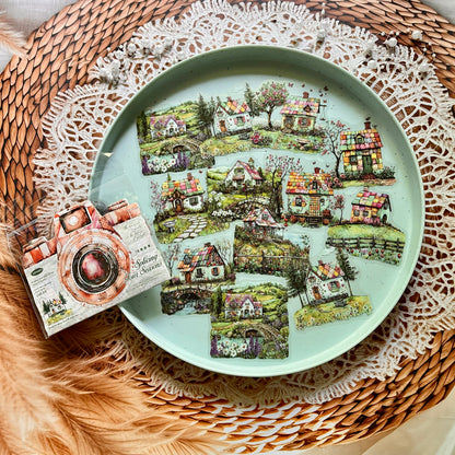 20 Pcs Patchwork Seasons Series Collage Decorative Landscaping stickers