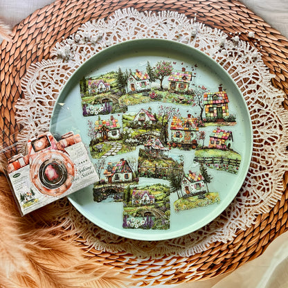 20 Pcs Patchwork Seasons Series Collage Decorative Landscaping stickers