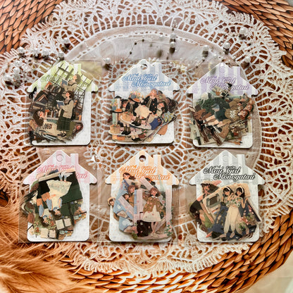 20 Pcs Mori Girl Story Series Character Life Stickers