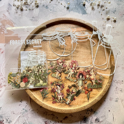30 Pcs Beautiful Day Forest Secrets Series Bottle Stickers