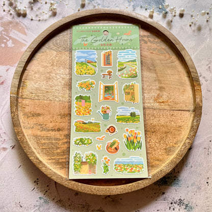 1 Pc Synthetic paper flowers know pretty illustrations decorative stickers