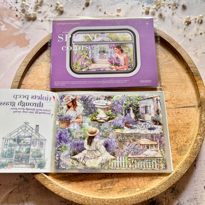 20 Spring Color Series Spring Garden Landscape Stickers book