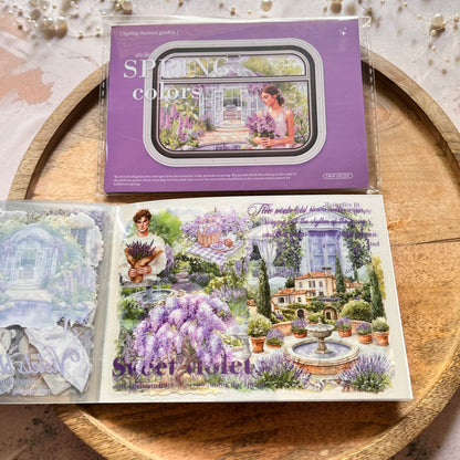 20 Spring Color Series Spring Garden Landscape Stickers book