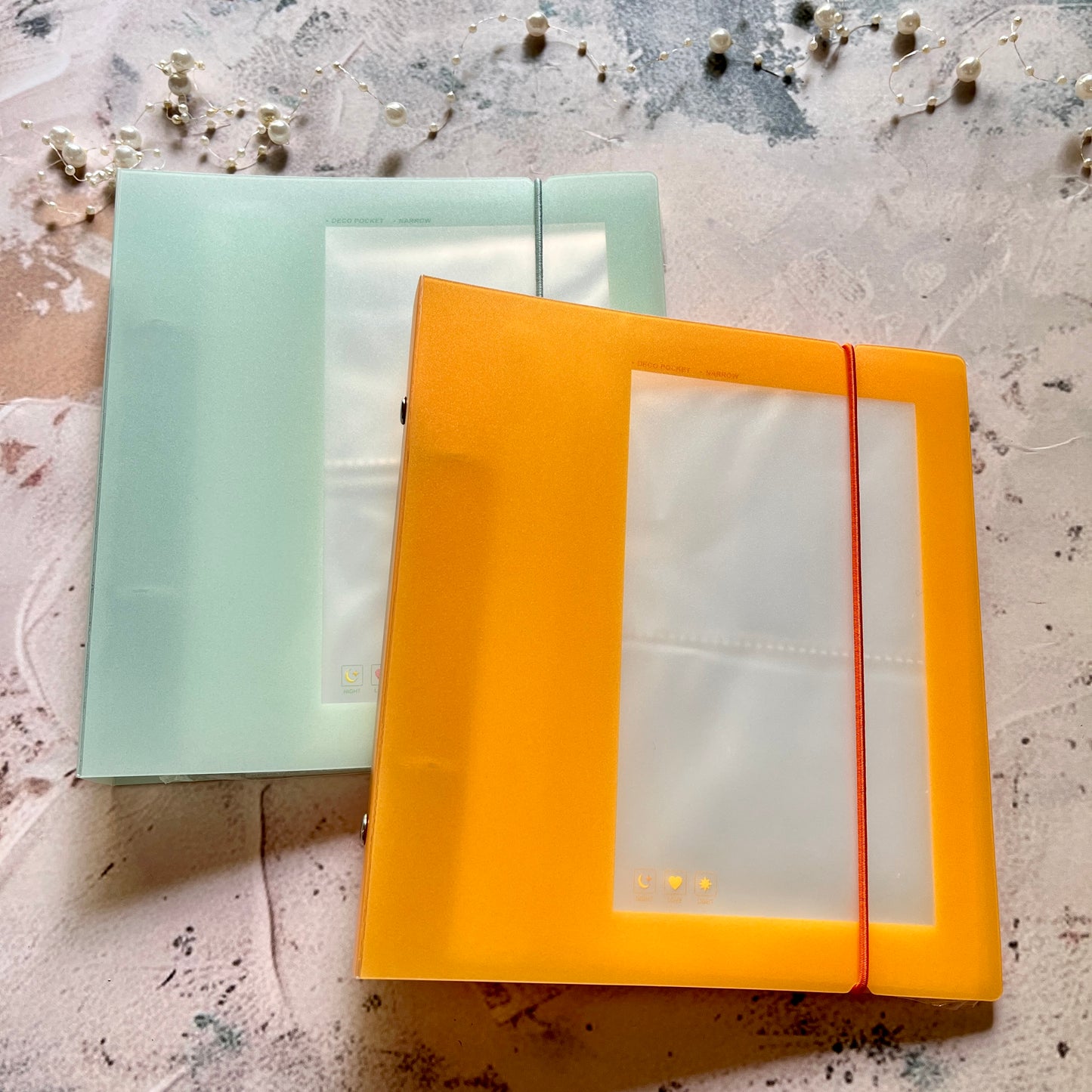 1 Pc Strap Storage Candy Color Removable Loose-leaf Storage Folders for Stickers