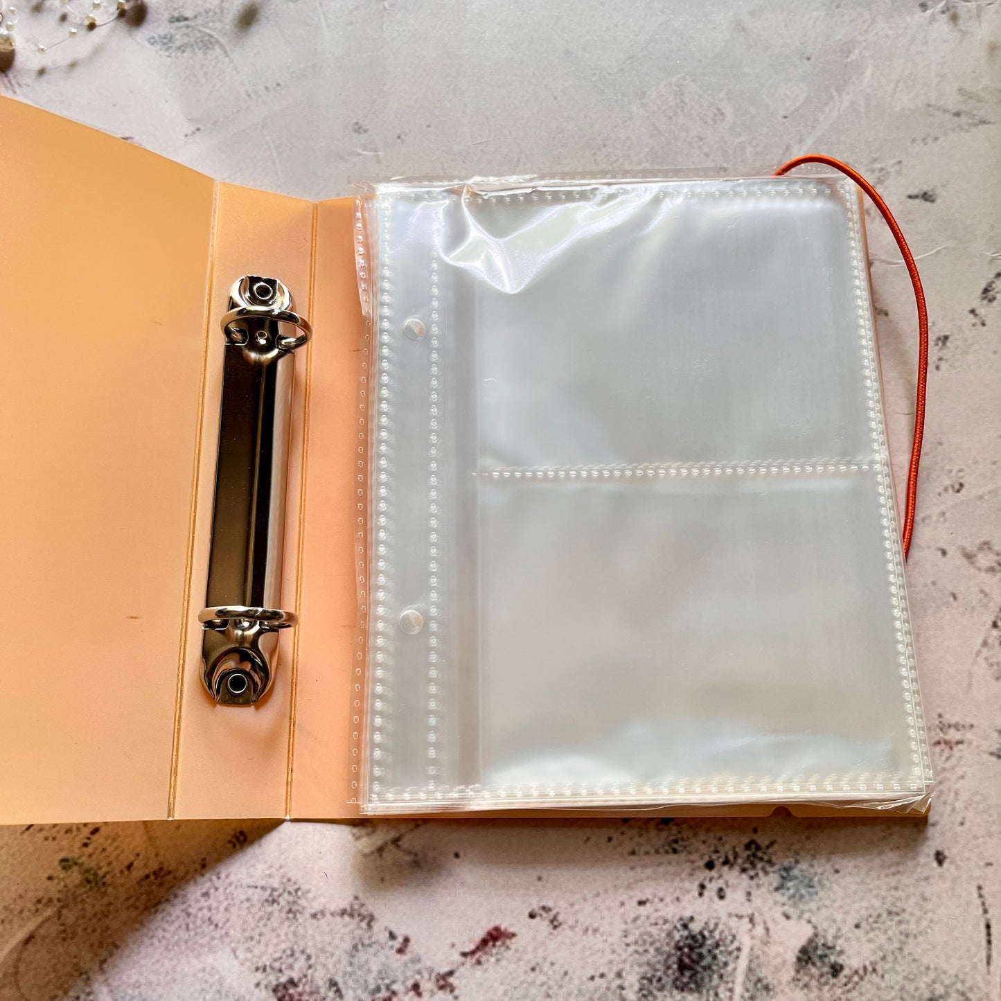 1 Pc Strap Storage Candy Color Removable Loose-leaf Storage Folders for Stickers