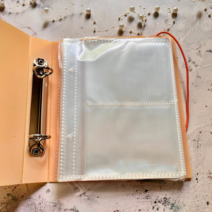 1 Pc Strap Storage Candy Color Removable Loose-leaf Storage Folders for Stickers