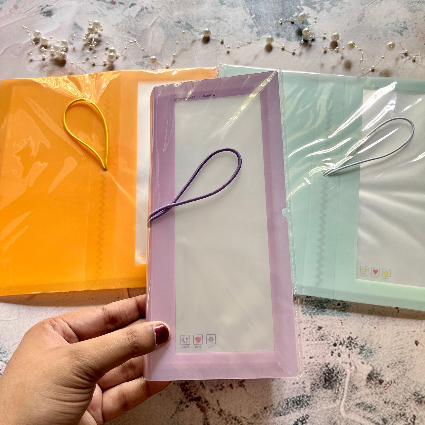 30 Pockets Macaron Deco Stickers Mini Storage Folder