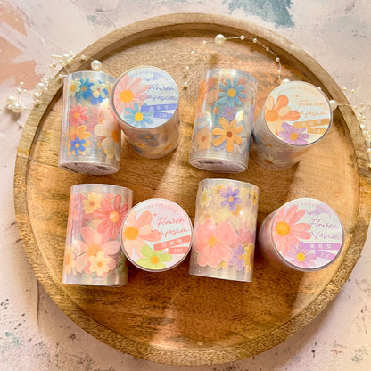 1 roll special oil die-cutting daisy small fresh floral Tape