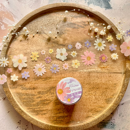 1 roll special oil die-cutting daisy small fresh floral Tape
