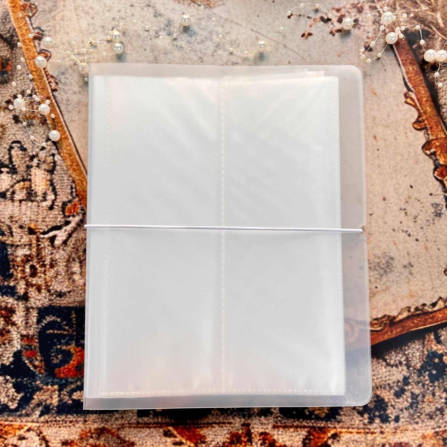 1 Pc Large Capacity Transparent Frosted PP Strap Sticker Tape Organizer