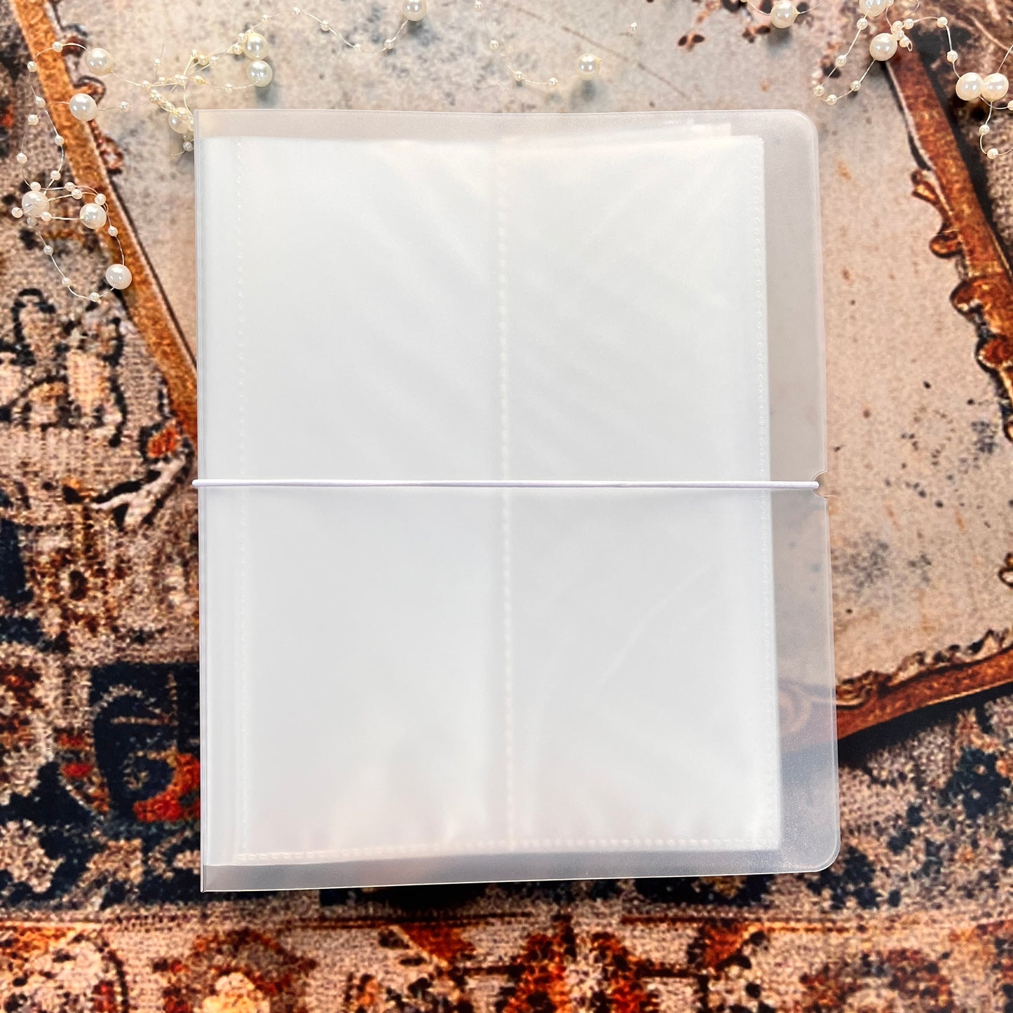 1 Pc Large Capacity Transparent Frosted PP Strap Sticker Tape Organizer