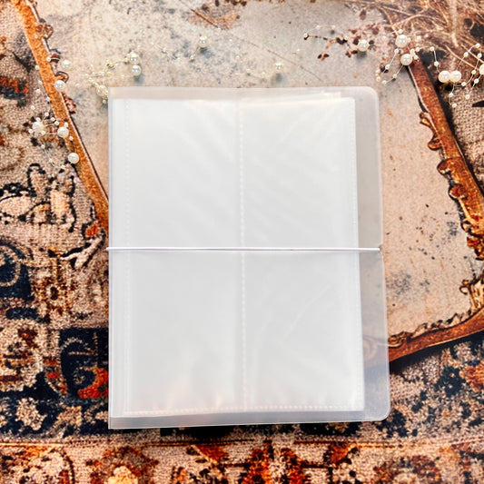 1 Pc Large Capacity Transparent Frosted PP Strap Sticker Tape Organizer