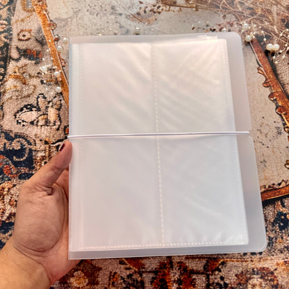 1 Pc Large Capacity Transparent Frosted PP Strap Sticker Tape Organizer