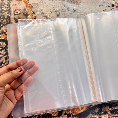 1 Pc Large Capacity Transparent Frosted PP Strap Sticker Tape Organizer