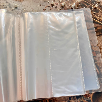 1 Pc Large Capacity Transparent Frosted PP Strap Sticker Tape Organizer