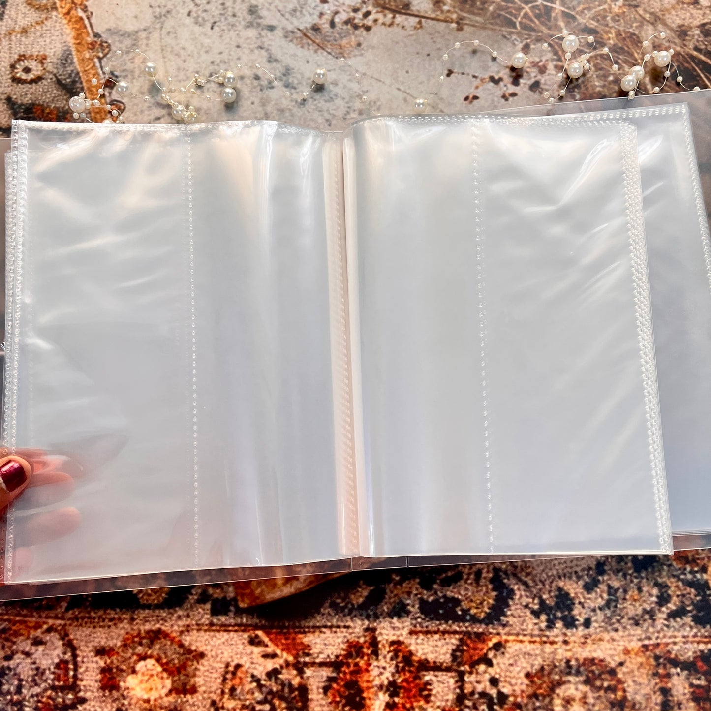 1 Pc Large Capacity Transparent Frosted PP Strap Sticker Tape Organizer