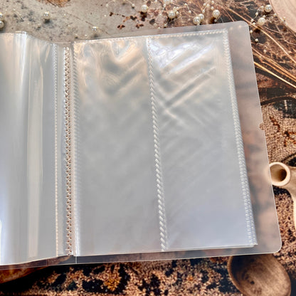 1 Pc Large Capacity Transparent Frosted PP Strap Sticker Tape Organizer