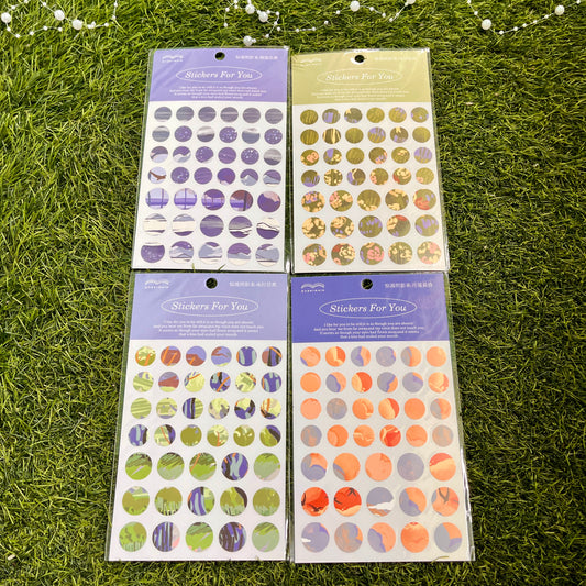 1pc/pack Shining Shadow Series dot Stickers