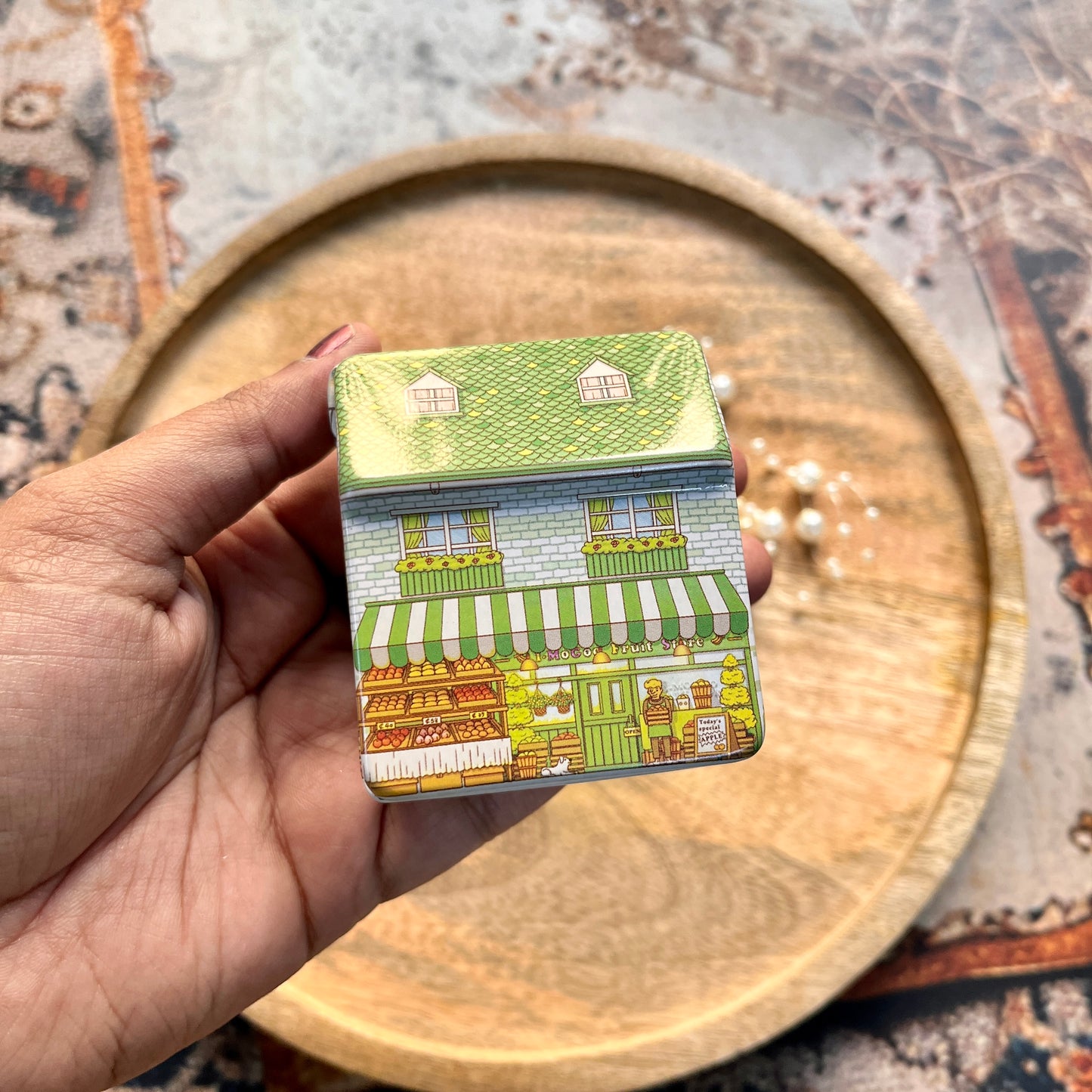 1 Pc Creative Mini Tin Box for Storage