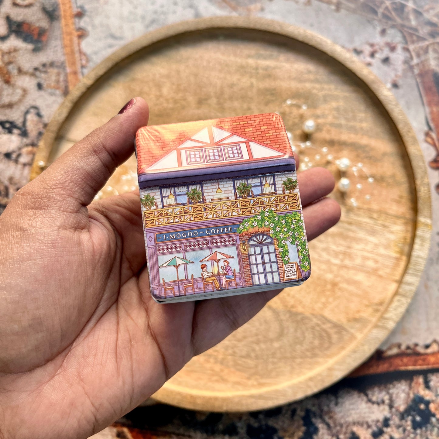 1 Pc Creative Mini Tin Box for Storage