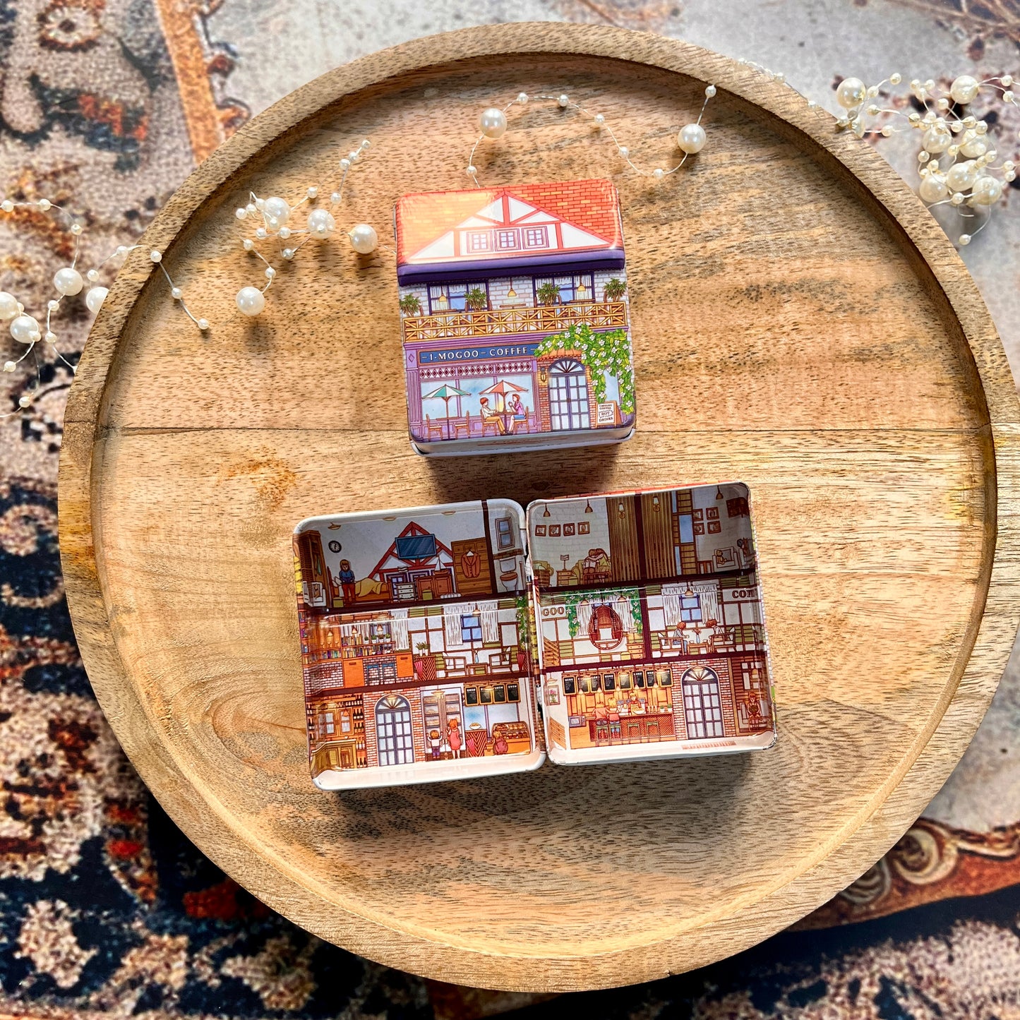 1 Pc Creative Mini Tin Box for Storage