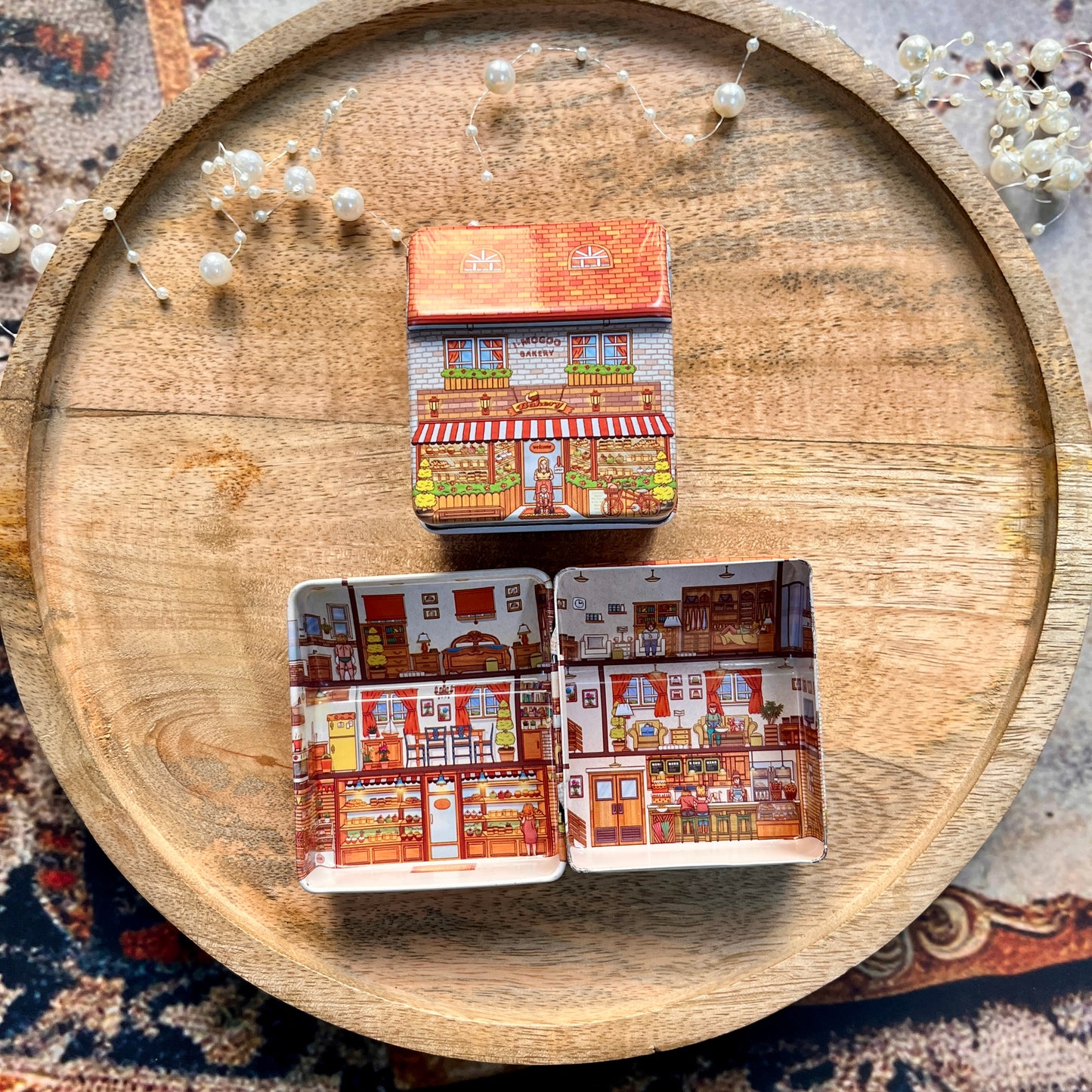 1 Pc Creative Mini Tin Box for Storage